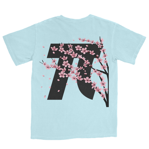 SS20 CHERRY BLOSSOM TEE LBLUE