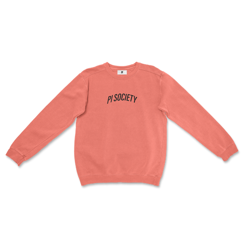 SS20 PI SOCIETY CREWNECK PEACH