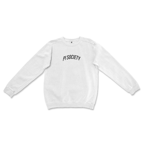 SS20 PI SOCIETY CREWNECK WHITE