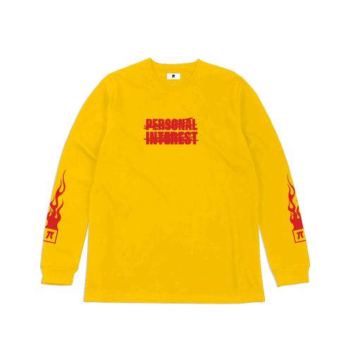 SS21 DELETED LONG SLEEVE TEE YELLOW